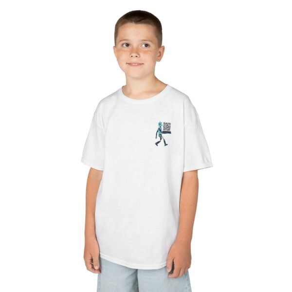 Kids Robot Tee White Front & Back - Image 3